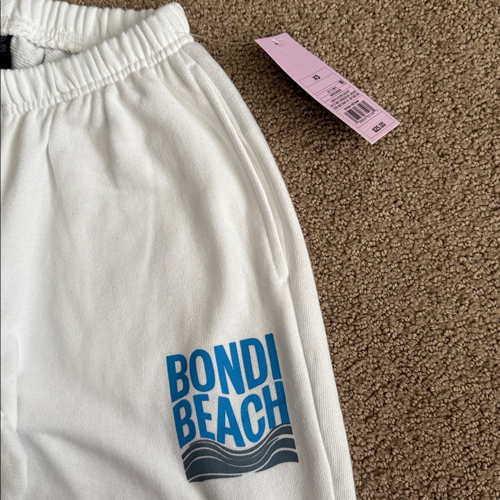 X08 NWT Wild Fable Terry Knit Lined Bondi Beach Wide Leg Sweatpants - Size: XS - Picture 3 of 6